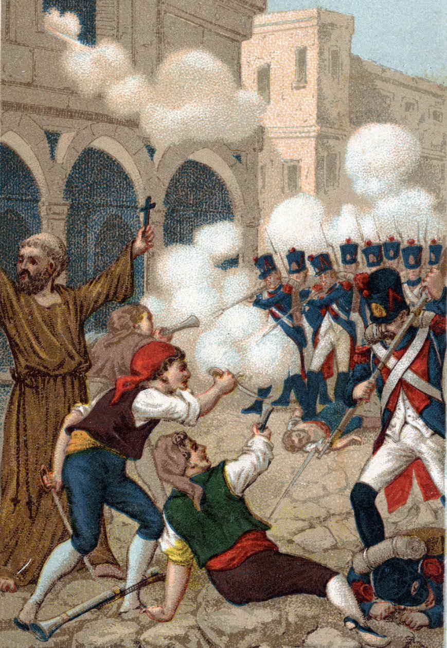 Napolyon Savaşları: Zaragoza Kuşatması (15 Haziran - 14 Ağustos) by French School