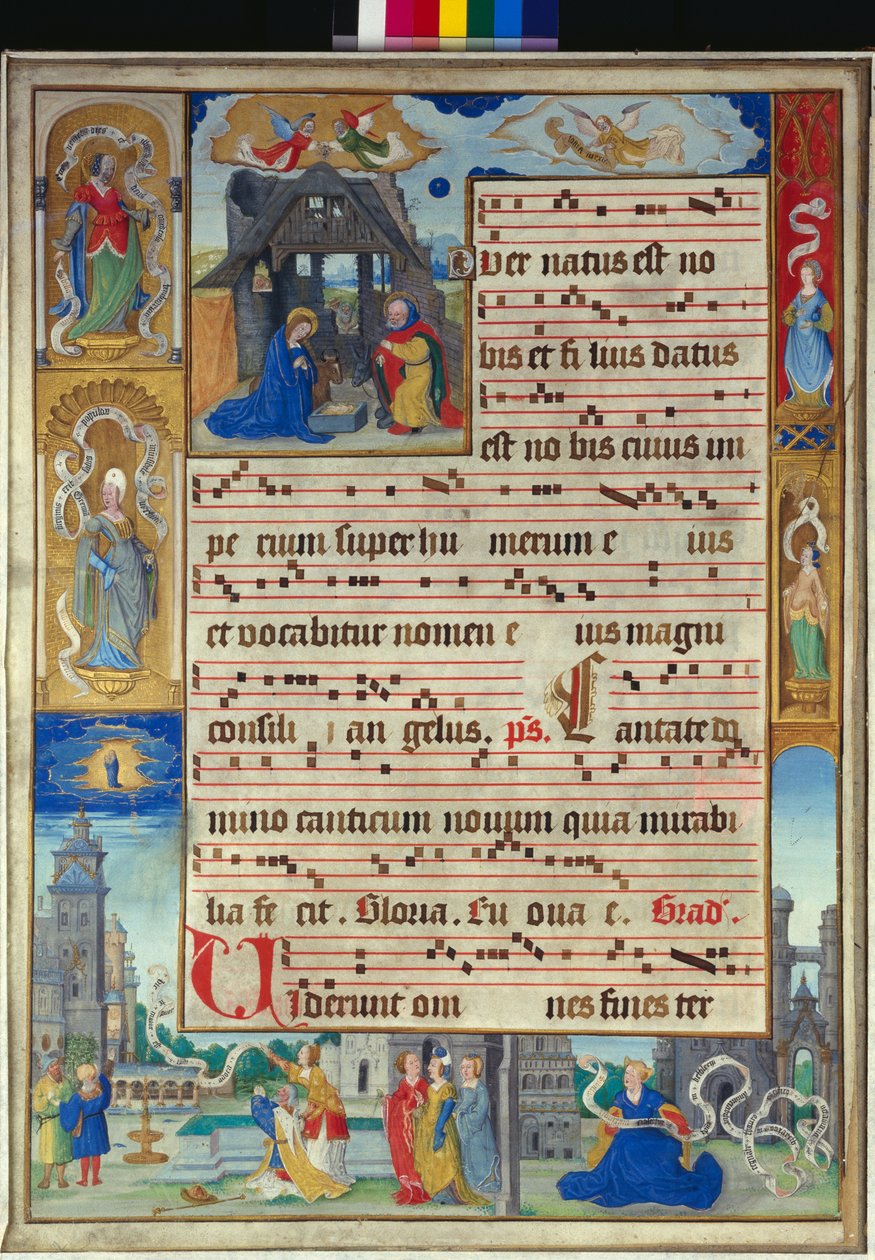 İmparator August ve Sibyl ile Doğuş by French School