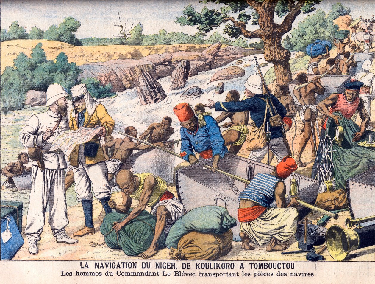Koulikoro ve Timbuktu arasında Nijer Nehri