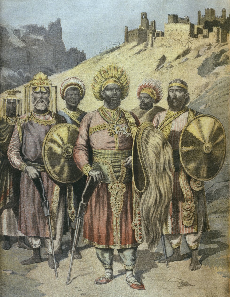 Habeşli Negus, Menelik II (1844-1913), Le Petit Journal, Kasım 1895