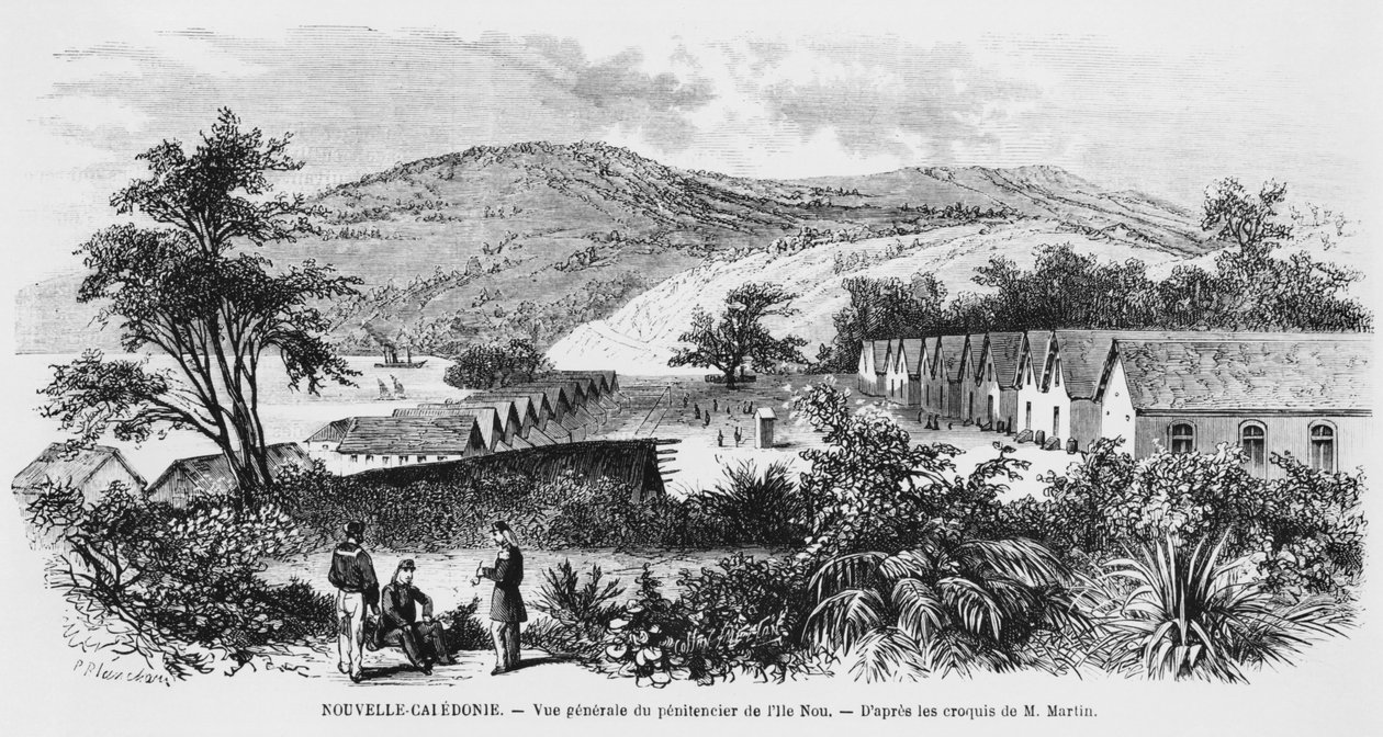 Yeni Kaledonya, Nou Adası, hapishane, 1871-80 dolayları by French School