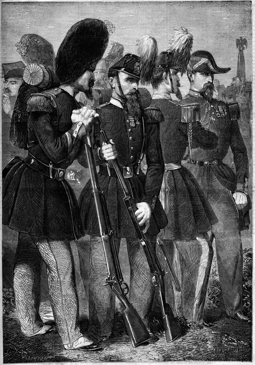 Fransız Imperiale muhafızlarının 1860