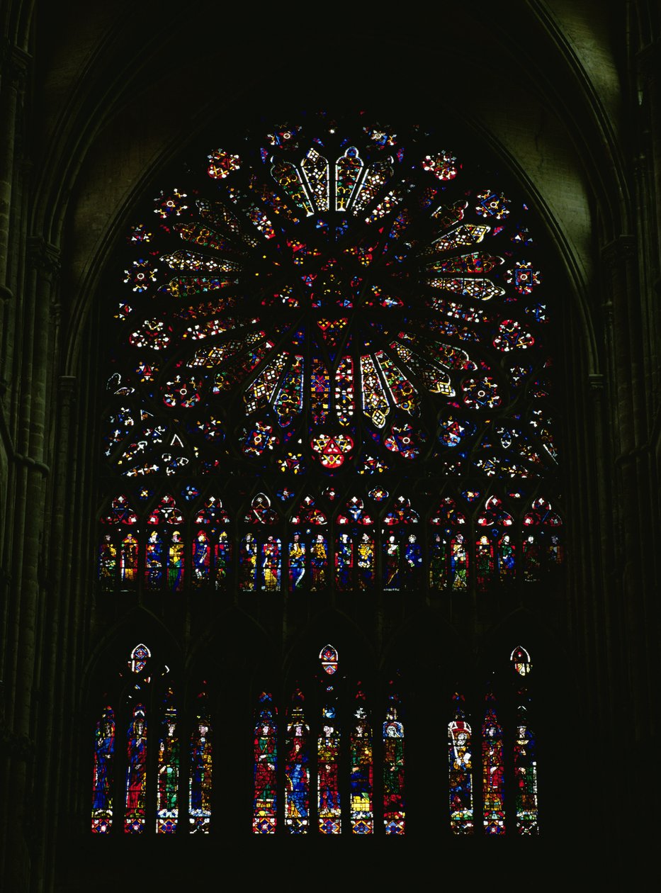 Kuzey transept penceresi (ayrıca bkz. 341103) by French School
