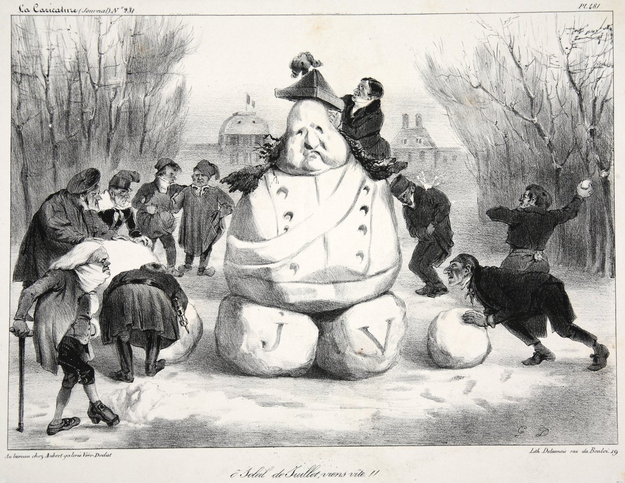 Ey Temmuz güneşi, canlı gel!!, pub. 1835 (gravür) by French School