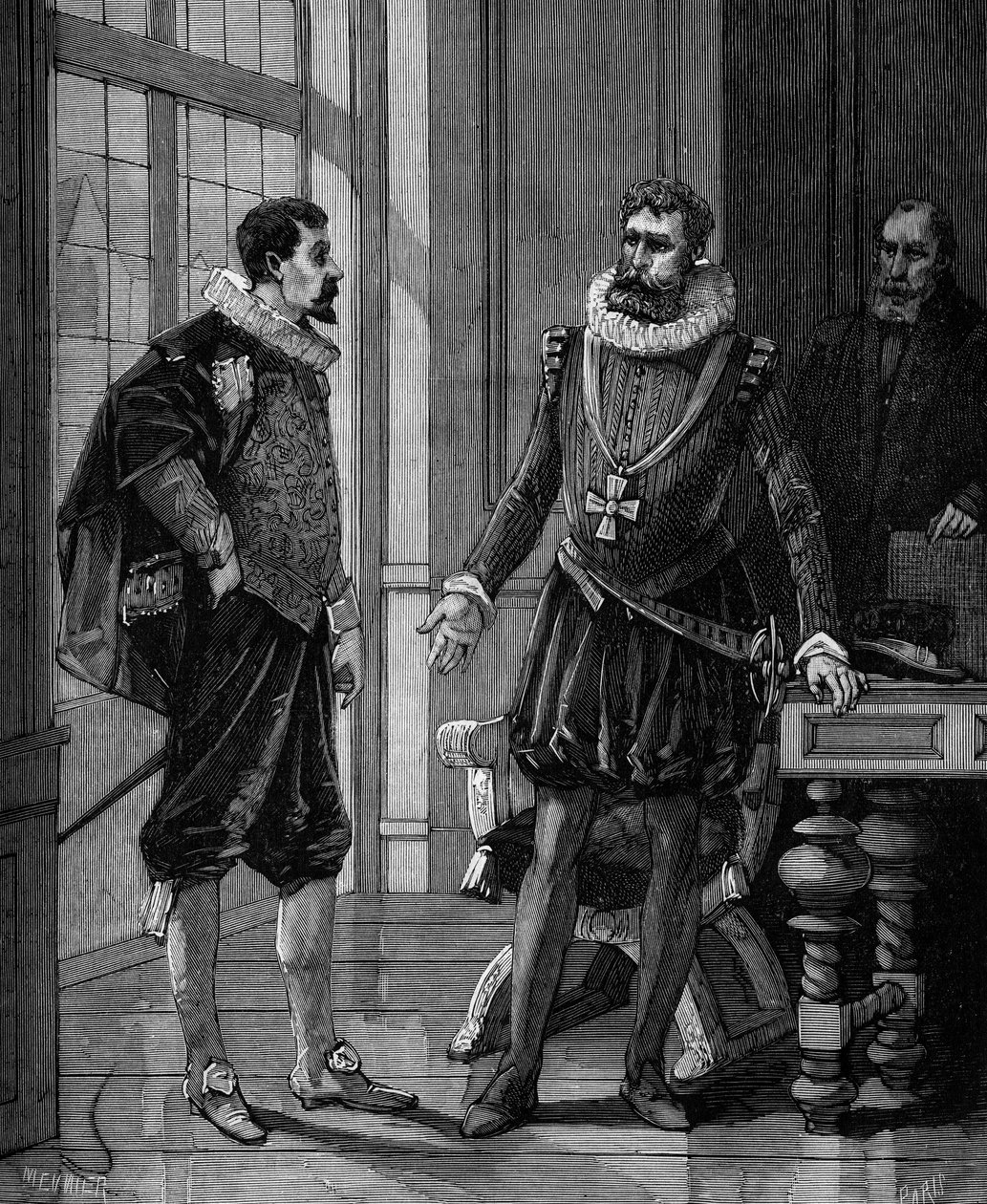 Olivier De Serres (1539 - 1619) Fransa Kralı Henry IV (1553-1610) ile birlikte Fransız ziraatçı. by French School