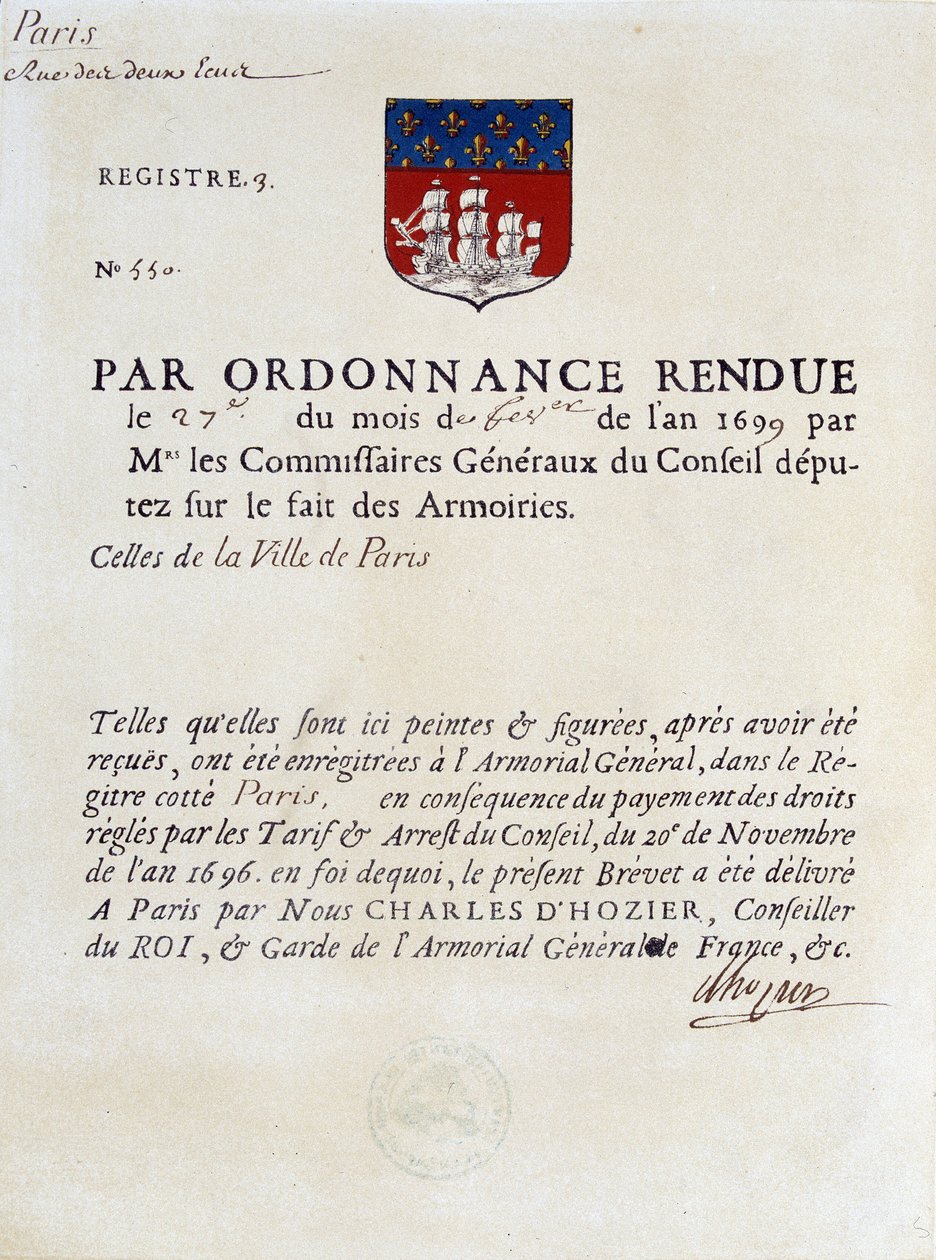 27 Şubat Paris Şehri Kollarının Kurulması Emri by French School