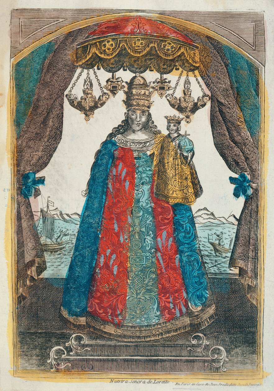 Our Lady of Loretto, 18. yüzyılın sonlarında by French School