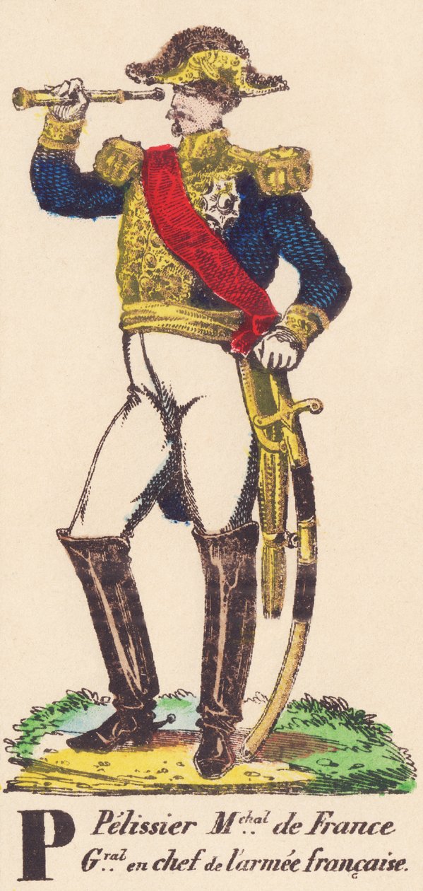 ; P: Pélissier (Hedeflenebilir) Maréchal de France (1855