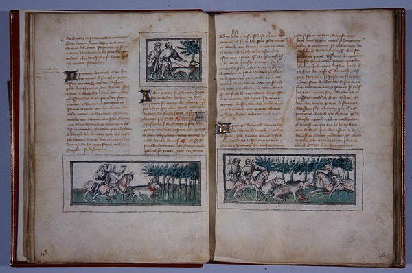 Sayfa 57 ve 58, Le Livre du Roy Modus et de la Royne Racio
