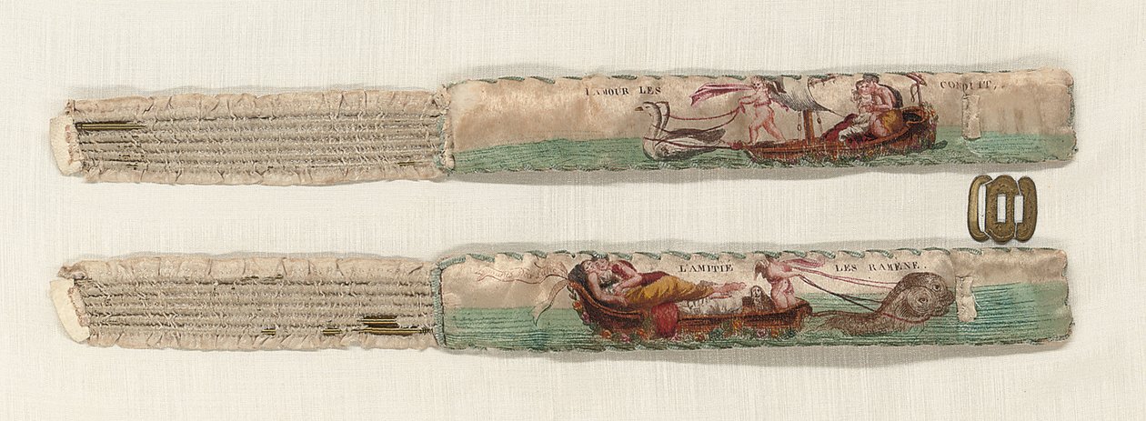 Jartiyer, c.1770-90 (ipek ve metal) by French School