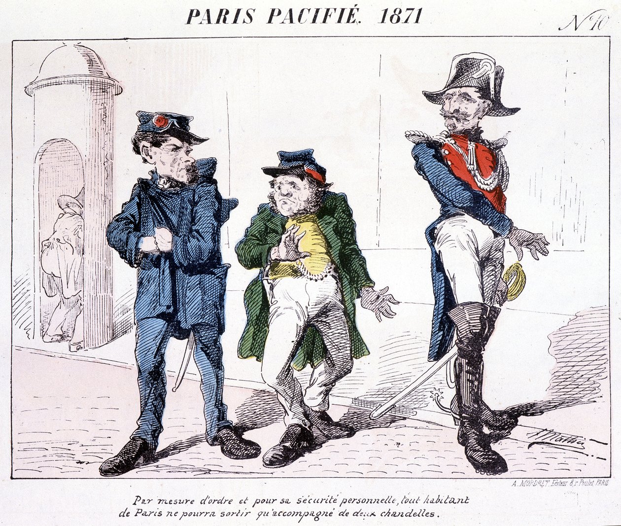 Paris Pasif 1871 - Bir düzen ve kişisel güvenlik önlemi olarak, Paris