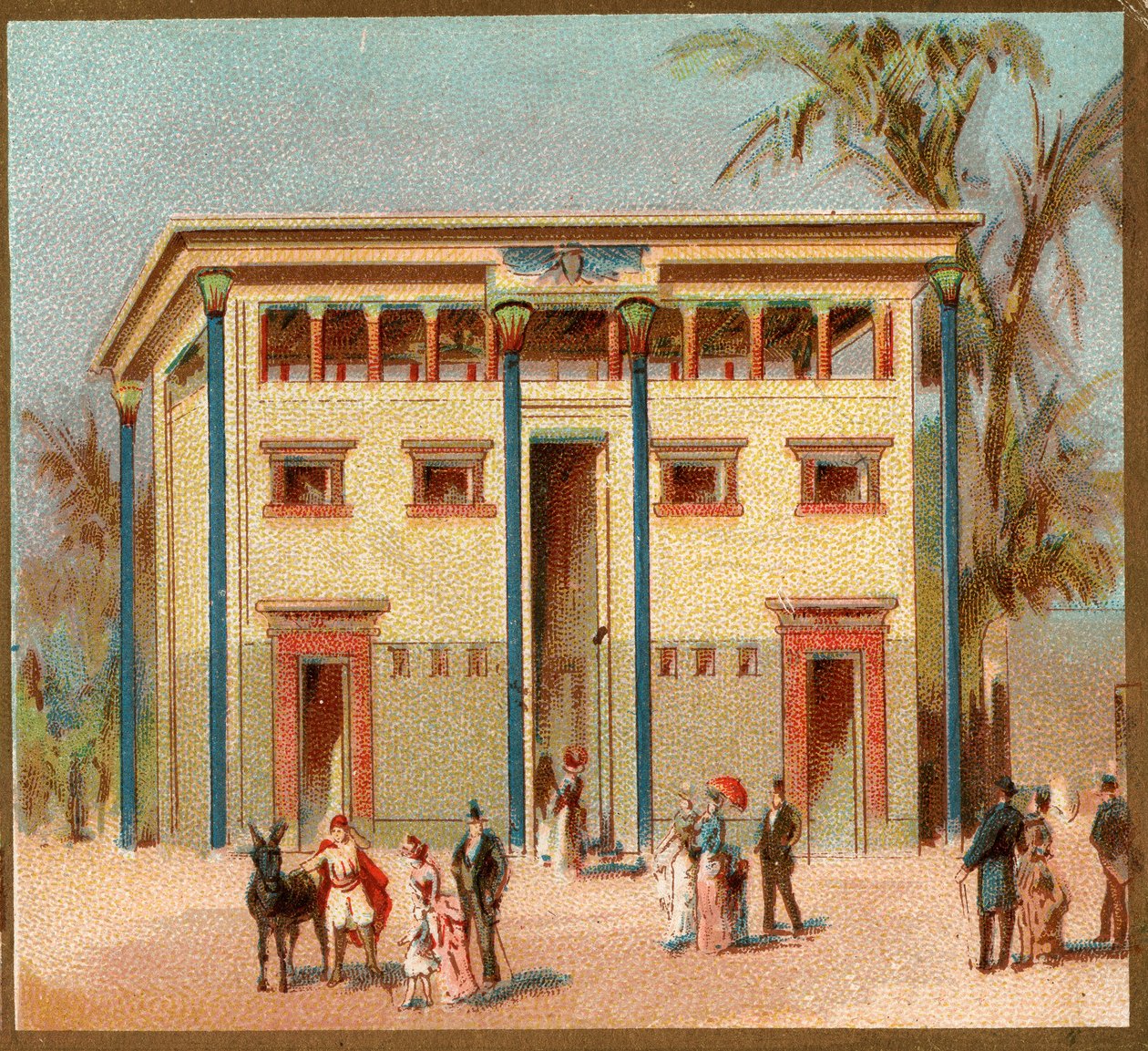 Paris. 1889 Evrensel Sergisi: Mısır Evi. by French School