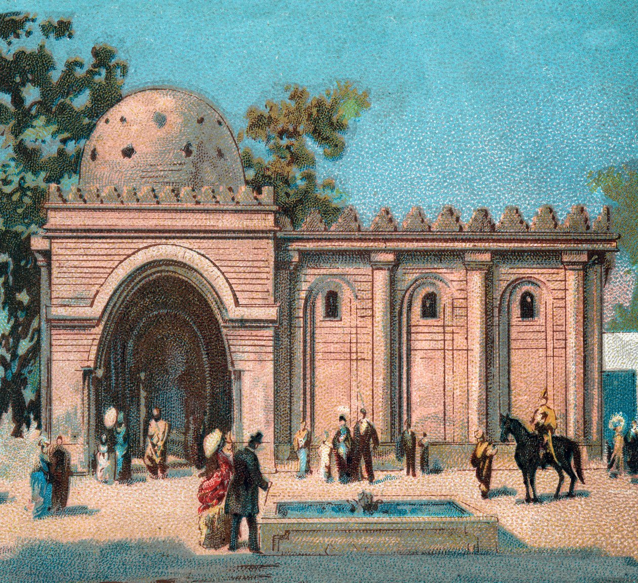 Paris. 1889 Evrensel Sergisi: Persan Pavillon. by French School