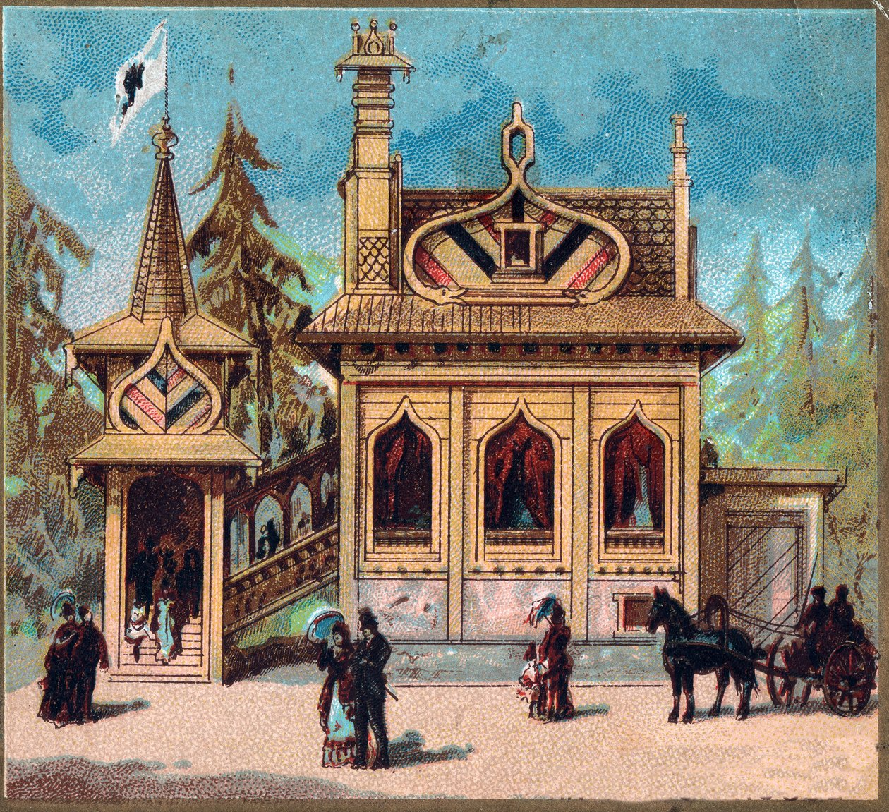 Paris. 1889 Evrensel Sergisi: Rus Konutu. by French School