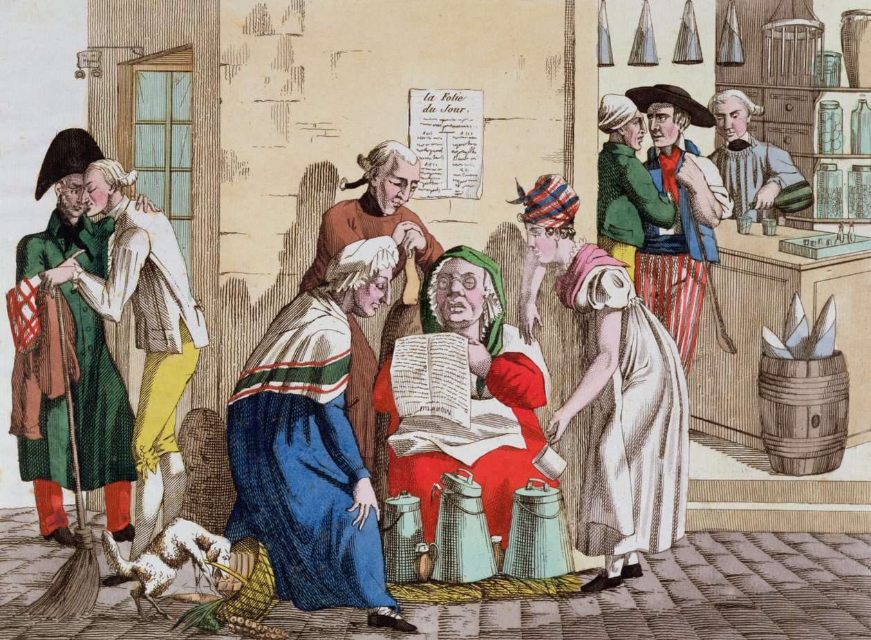 Parisli Süt Satıcısı ve Haber Sağlayıcı, c.1815 by French School