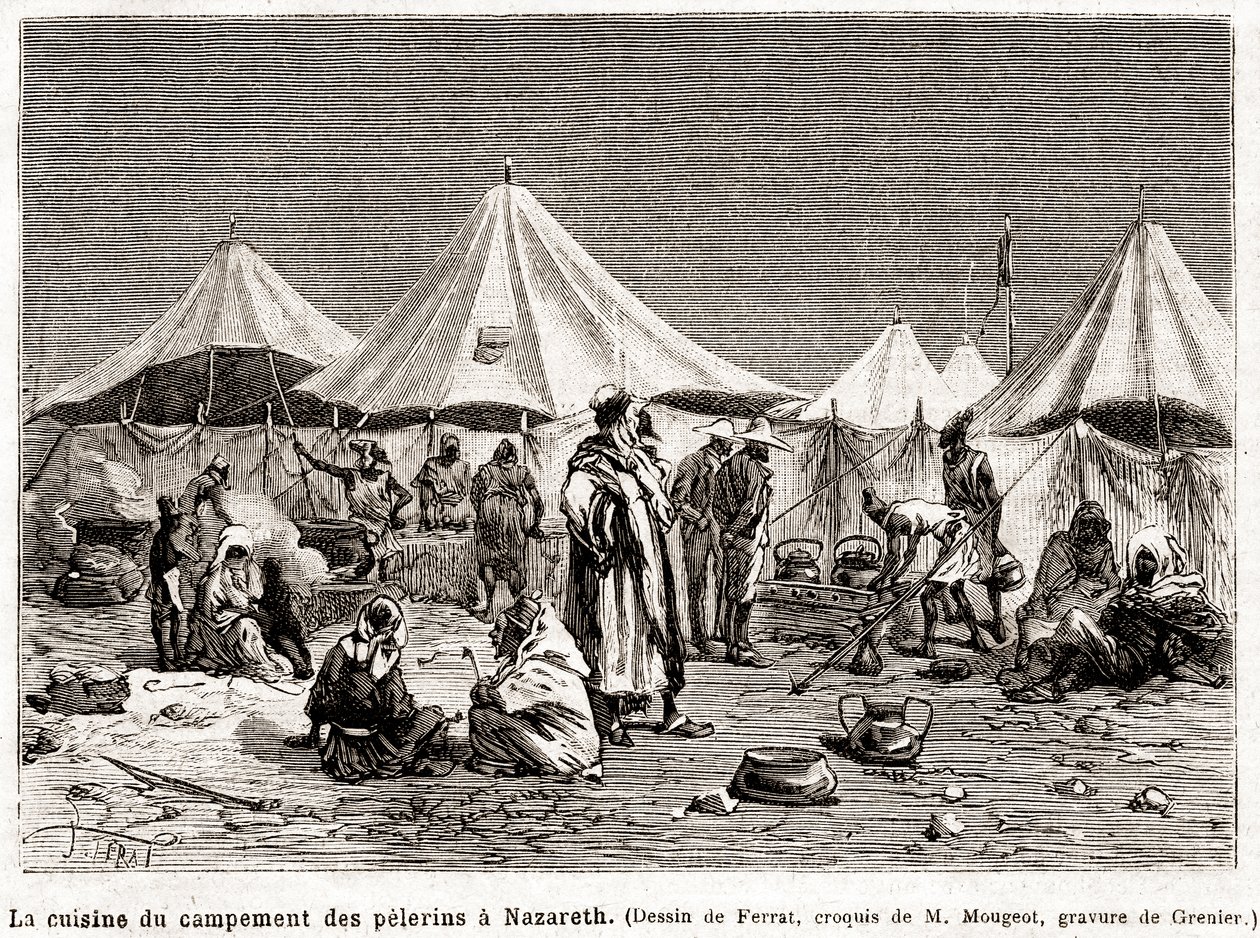 25 Nisan'dan 8 Haziran 1882'ye Kutsal Yerlere Tövbe Hac Ziyareti (gravür) by French School