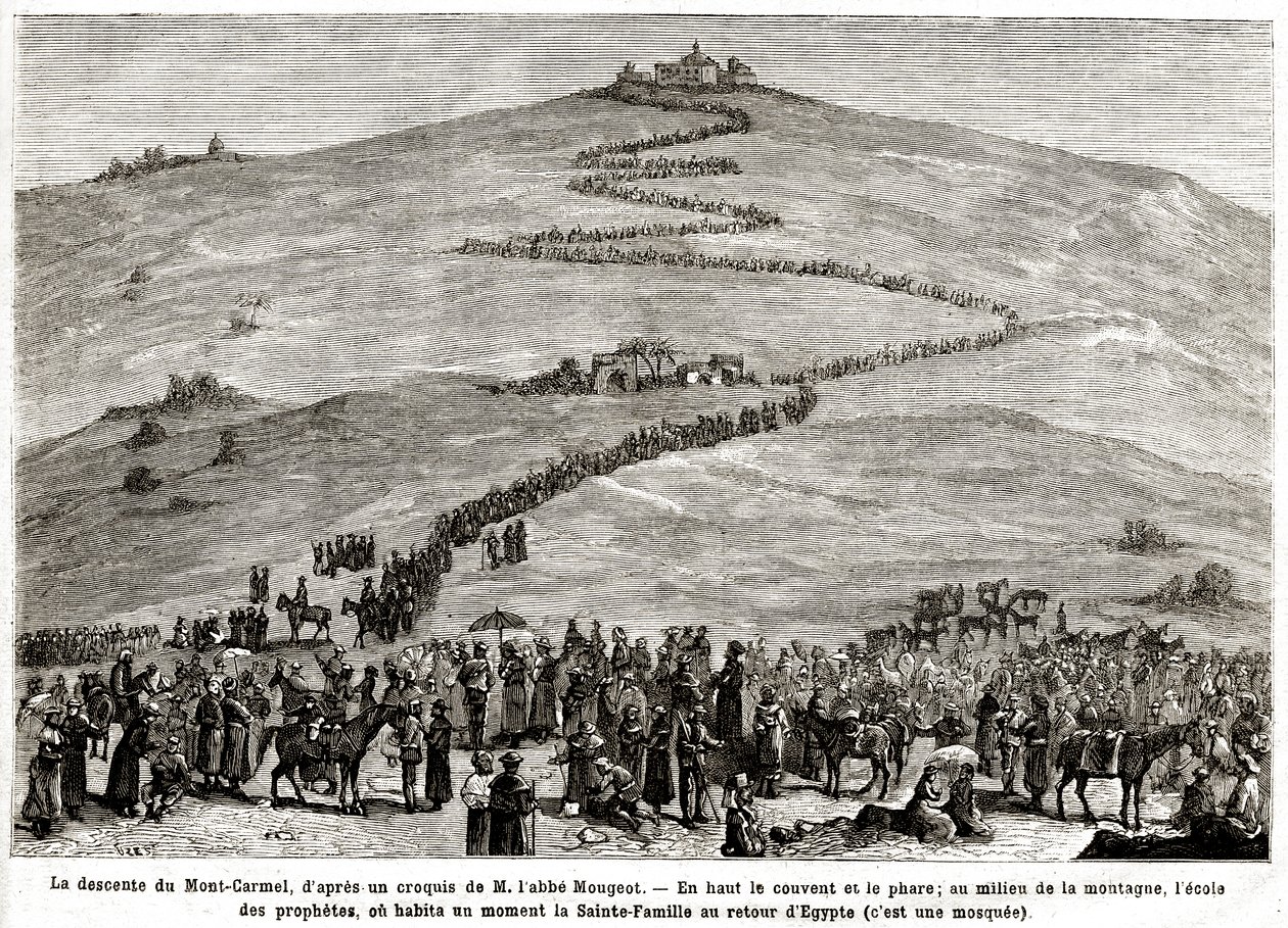 25 Nisan'dan 8 Haziran 1882'ye Kutsal Yerlere Tövbe Hac Ziyareti (gravür) by French School