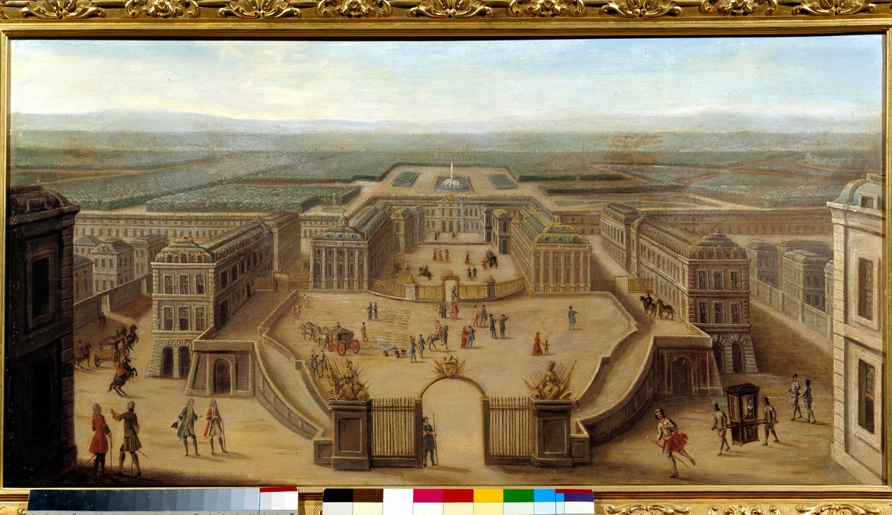 Louis XIV Anonim Fransız Okulu resminin sonunda Place d