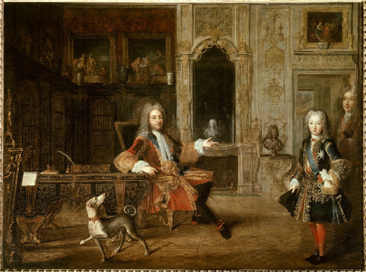 Philip II ve Orleanslı I. Louis, Chartres Dükü by French School