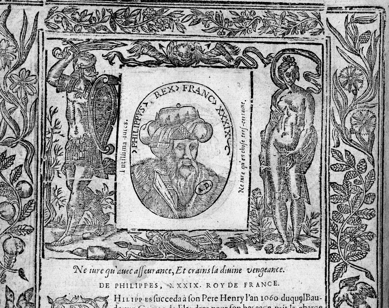 Philippe 1er - “” Fransa krallarının portrelerinde”” by French School