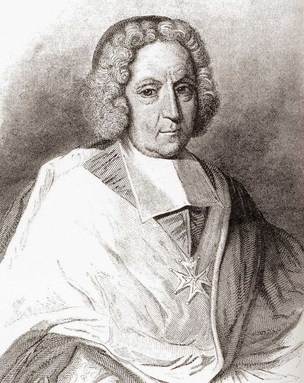 Pierre-Paul Guérin de Tencin, 1679-1758. Fransız din adamı, Embrun ve Lyon başpiskoposu ve kardinal. Les Heures Libres
