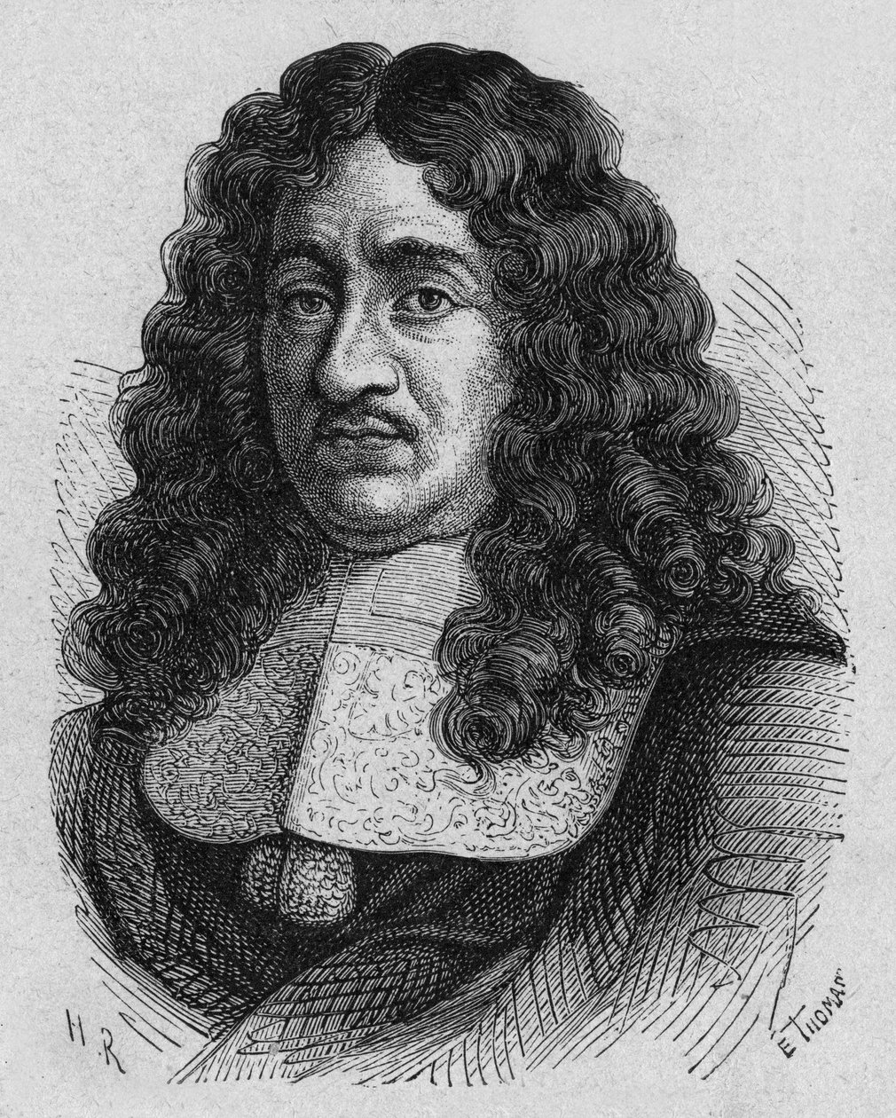 Pierre Paul Riquet (1609?-1680) Fransız işadamı işçi hakları konusunda öncüydü Güney Kanalı'nı tasarladı ve finanse etti, gravür by French School