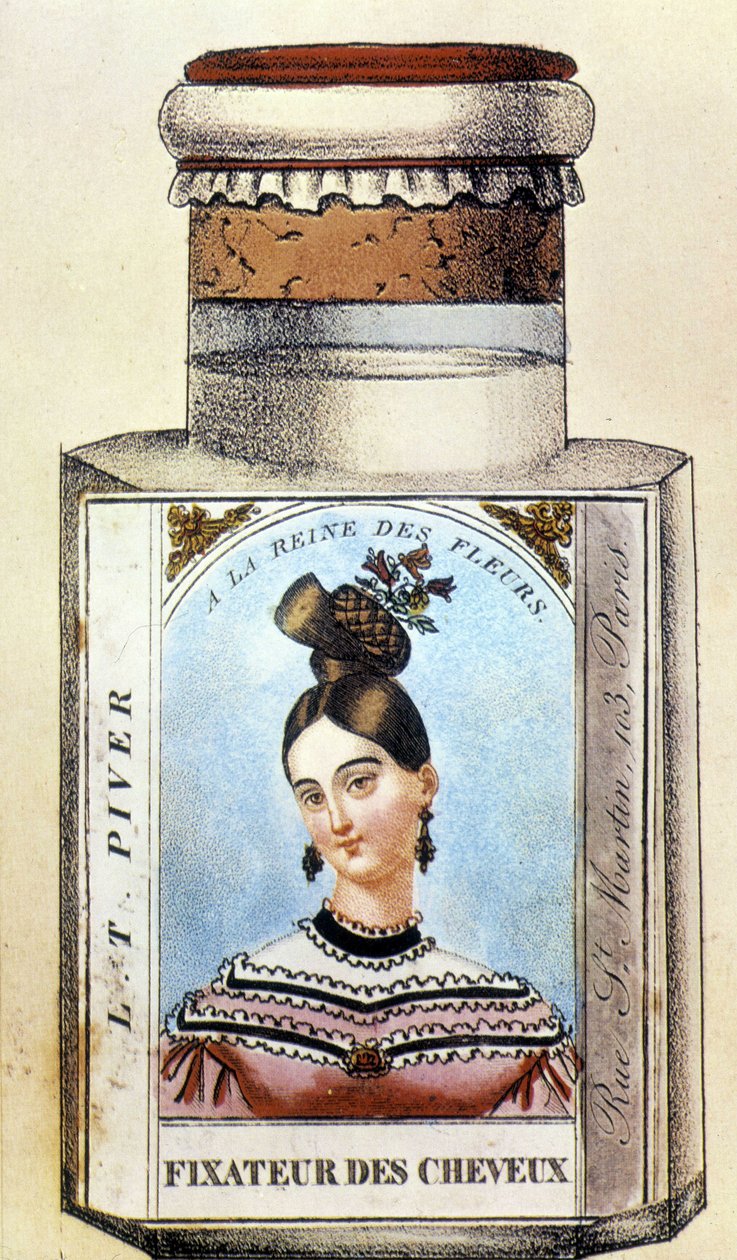 Piver Saç Düzeltici Şişe, 1830 dolaylarında by French School
