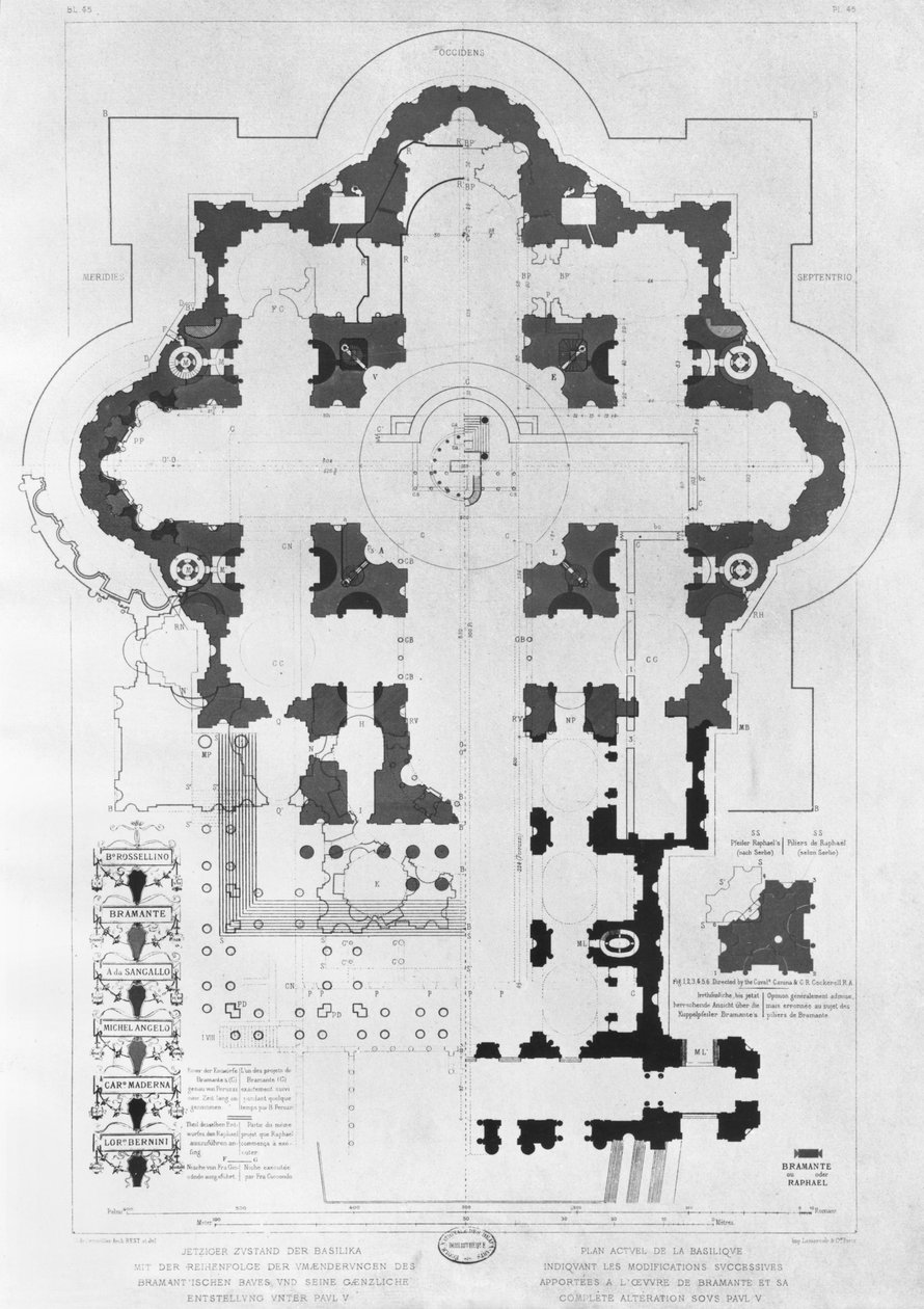 Aziz Petrus Bazilikası Planı by French School