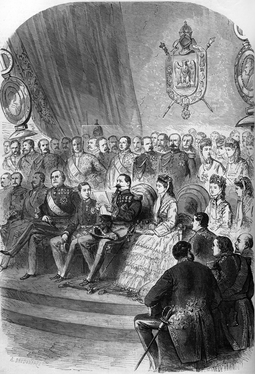 1870 Plebisit: sonuçların resmi beyanının Napolyon III