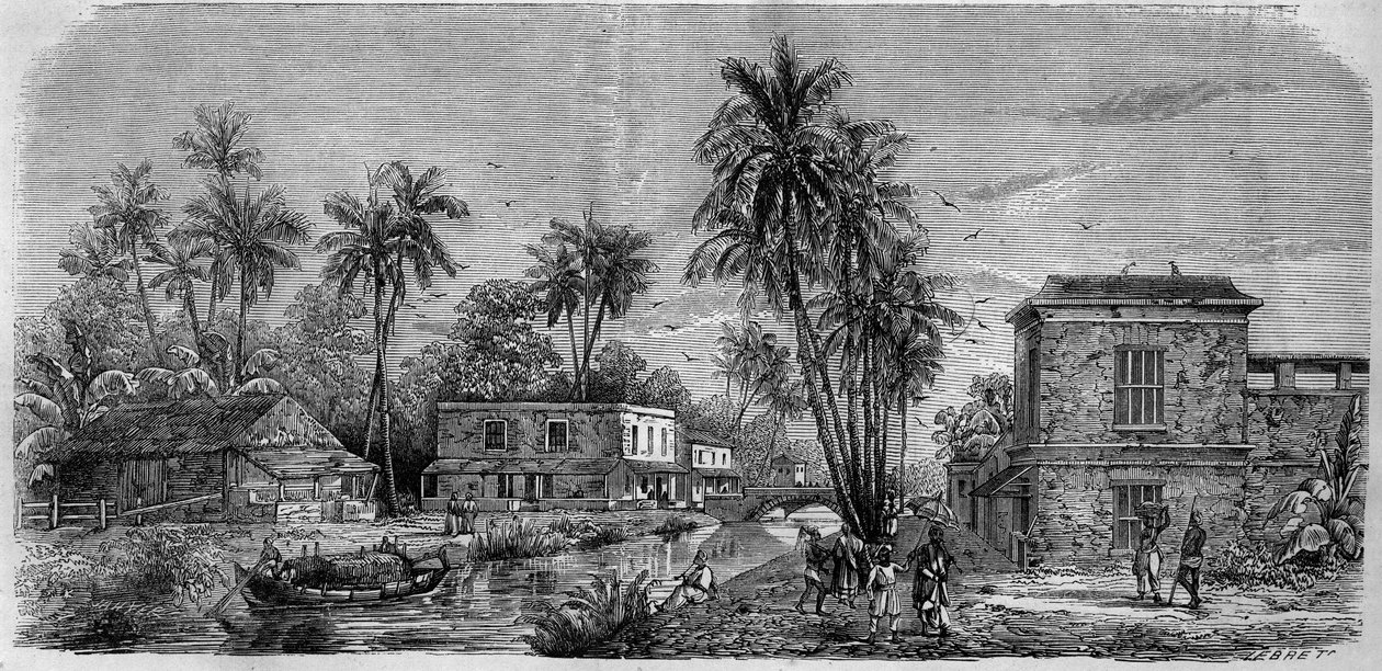 Pondicherry (Pondicherry) (Hindistan) by French School