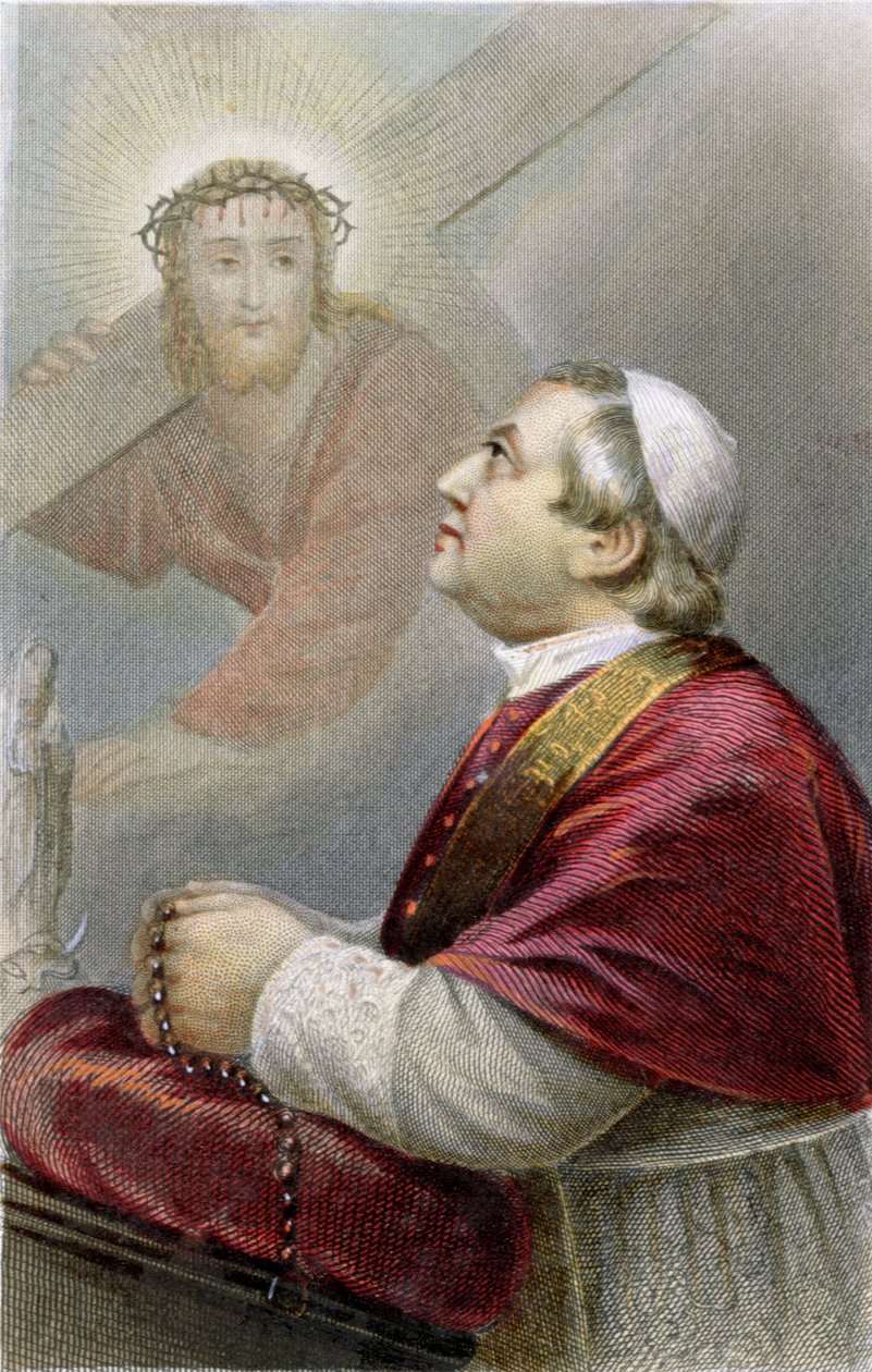 Papa Pius IX (1792-1878) c.1870 by French School