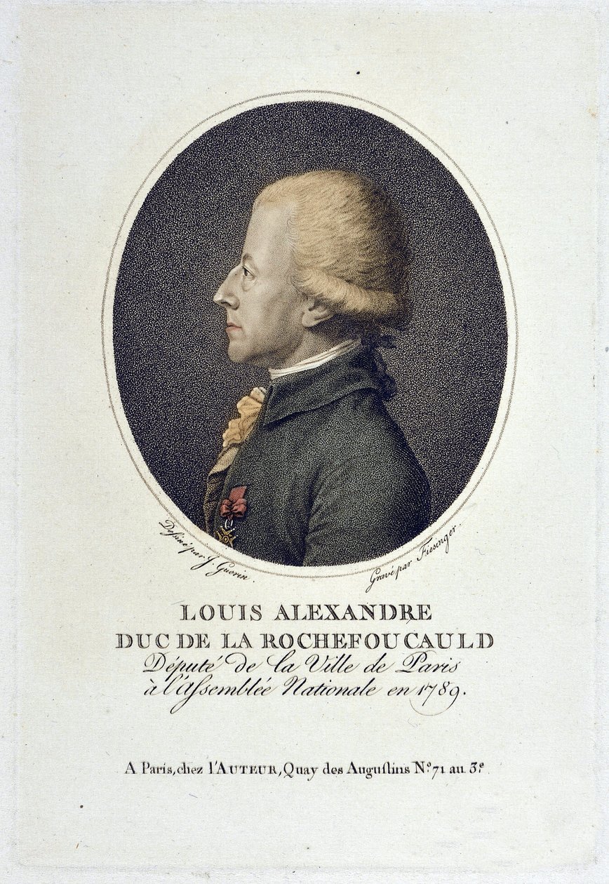 Portre Louis Alexandre de la Rochefoucauld, Enville Dükü (D