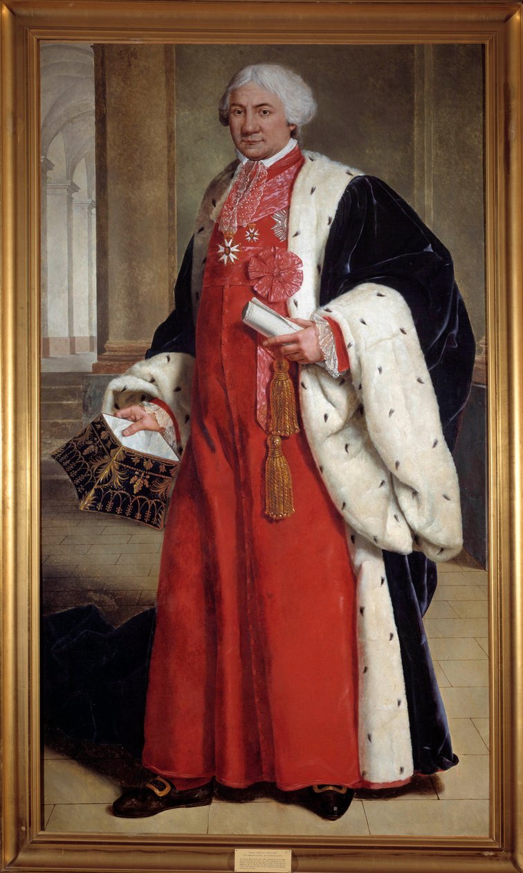 Portre en pied de Claude Ambroise Regnier (1746-1814), parlamentoda avukat ve Üçüncü Devlette vekil, 1802