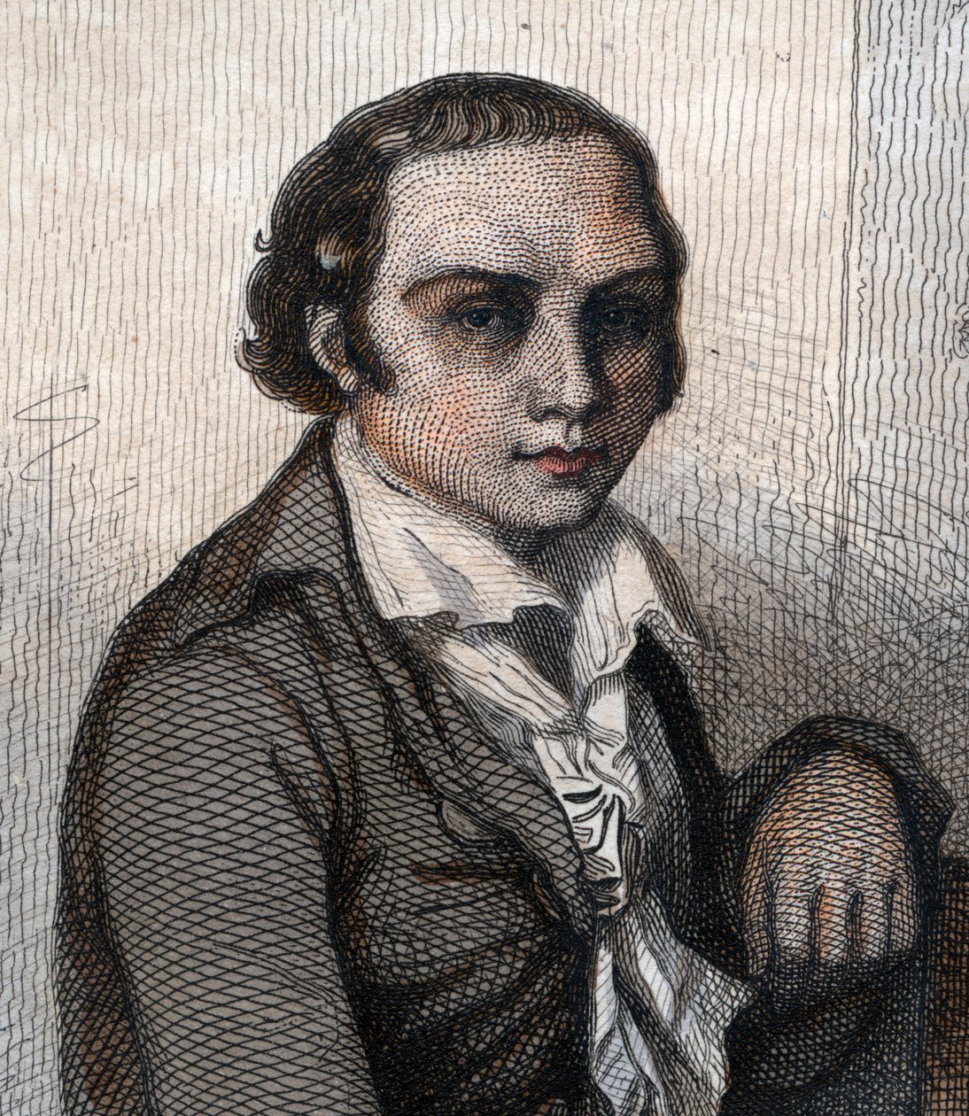 Andre Marie Chenier (1762-1794), Fransız şair portresi. by French School