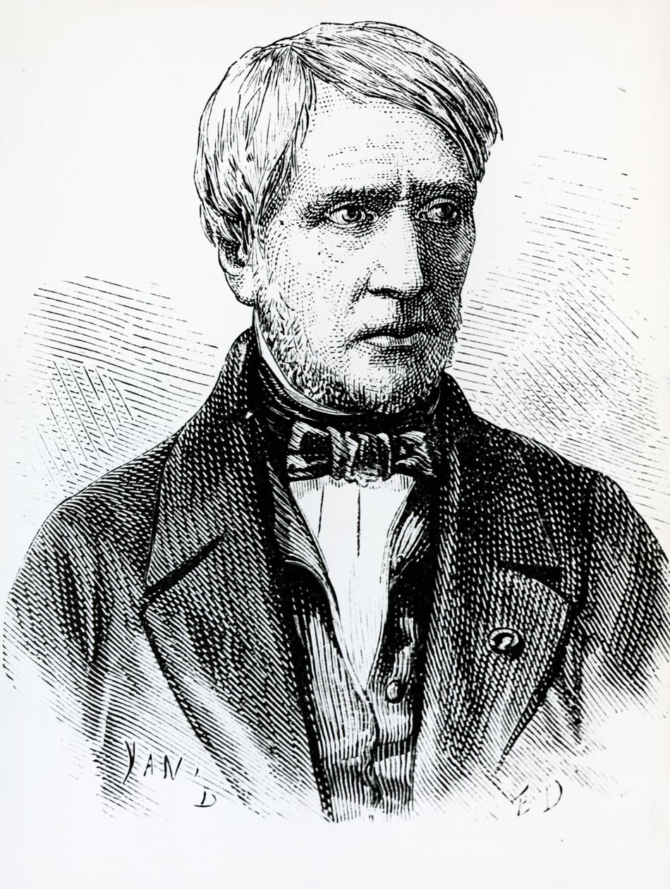 Antoine Cesar Becquerel'in Portresi (1788-1878), Fransız fizikçi, Fransa by French School