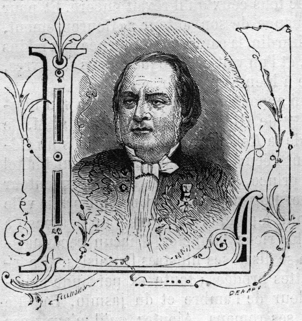 Antonin Louis Clapisson (1808-1866), Fransız bestecinin portresi. by French School