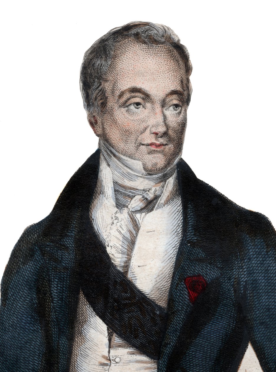 Fransız anatomist ve askeri cerrah Baron Guillaume Dupuytren'in (1777-1835) portresi. by French School