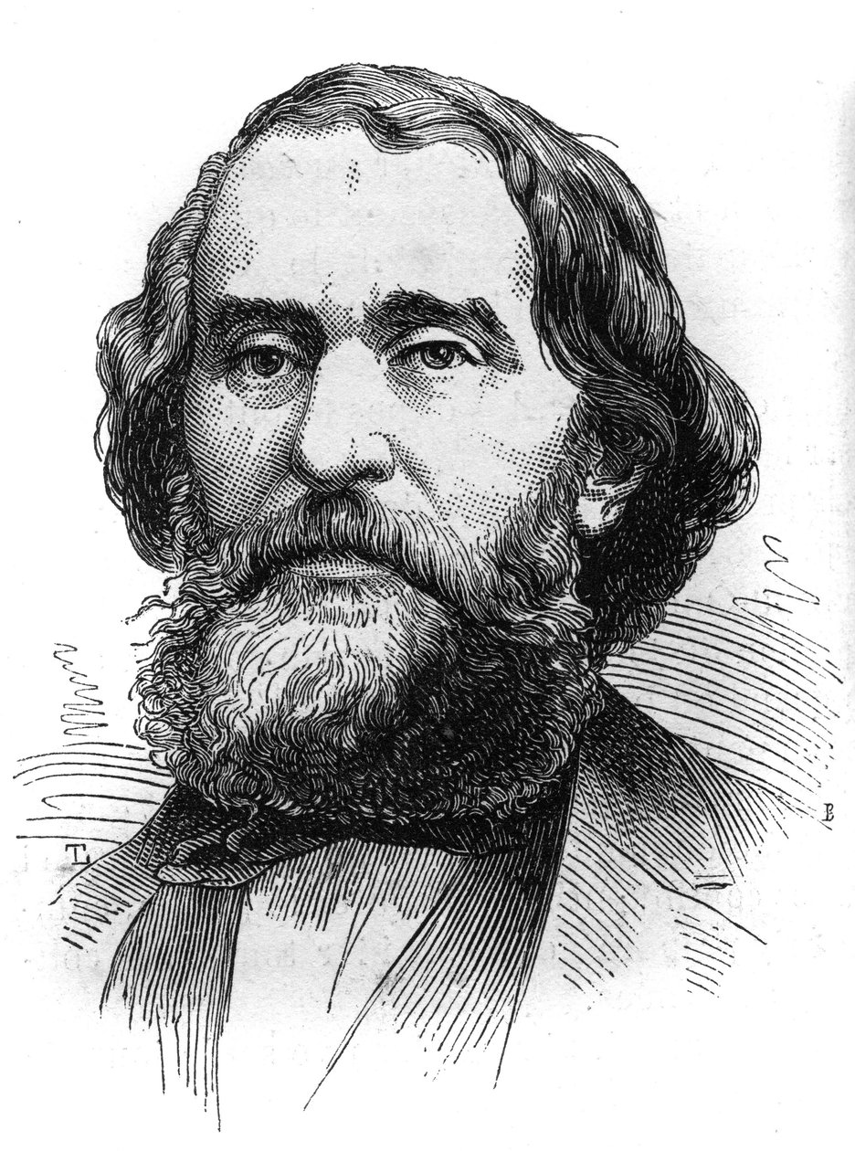 Bartolome Mitre (1821-1906), Arjantin Devlet Başkanı portresi. Gravür, "" The Illustrated World", n°1230, 24 Ekim by French School