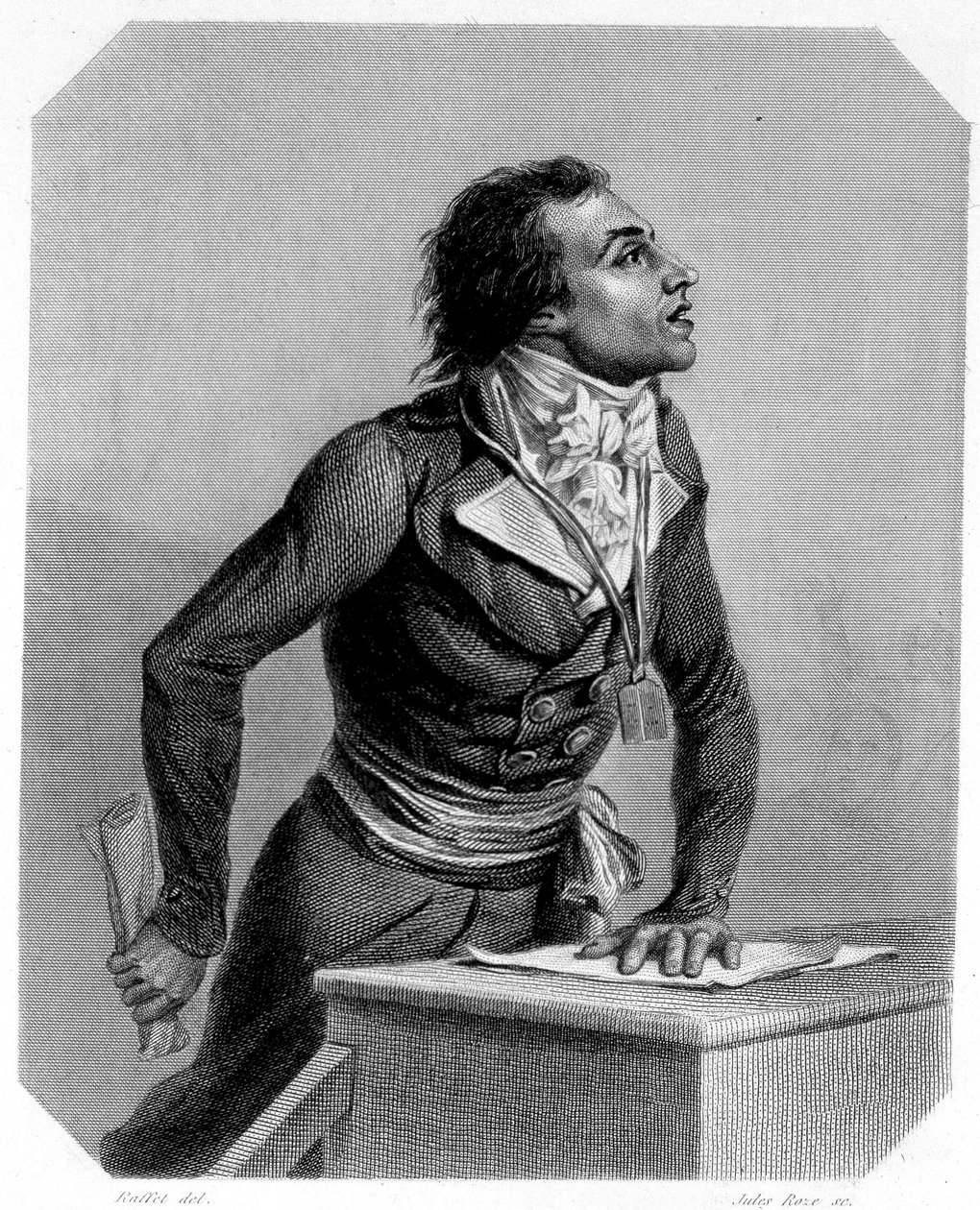 Bertrand Barère de Vieuzac (1755-1841), Fransız politikacı portresi. Lamartine