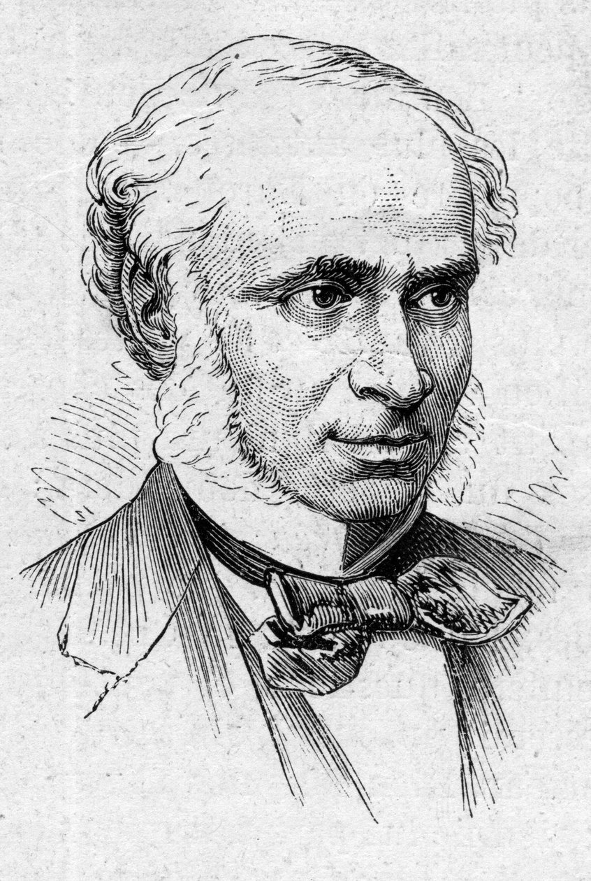 Camille Doucet (1812-1895), Fransız şair, oyun yazarı ve akademisyen portresi. 14 Mart 1874 tarihli “Le Monde Illustré” n°883