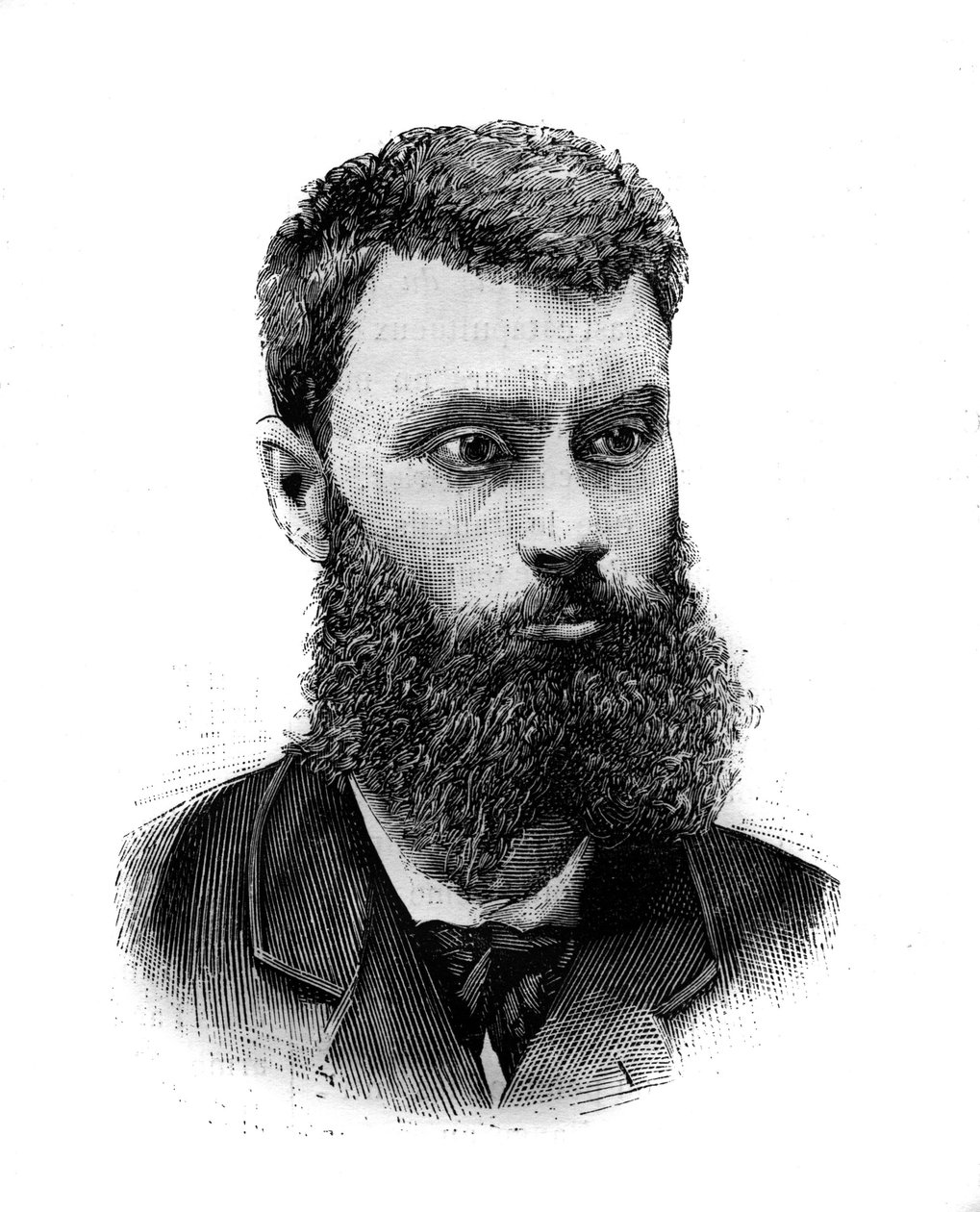 Charles Camille Pelletan (1846-1915), Fransız politikacı, gazeteci ve yazar portresi. Gravür “” Le Monde Illustré””, 2 Ocak by French School