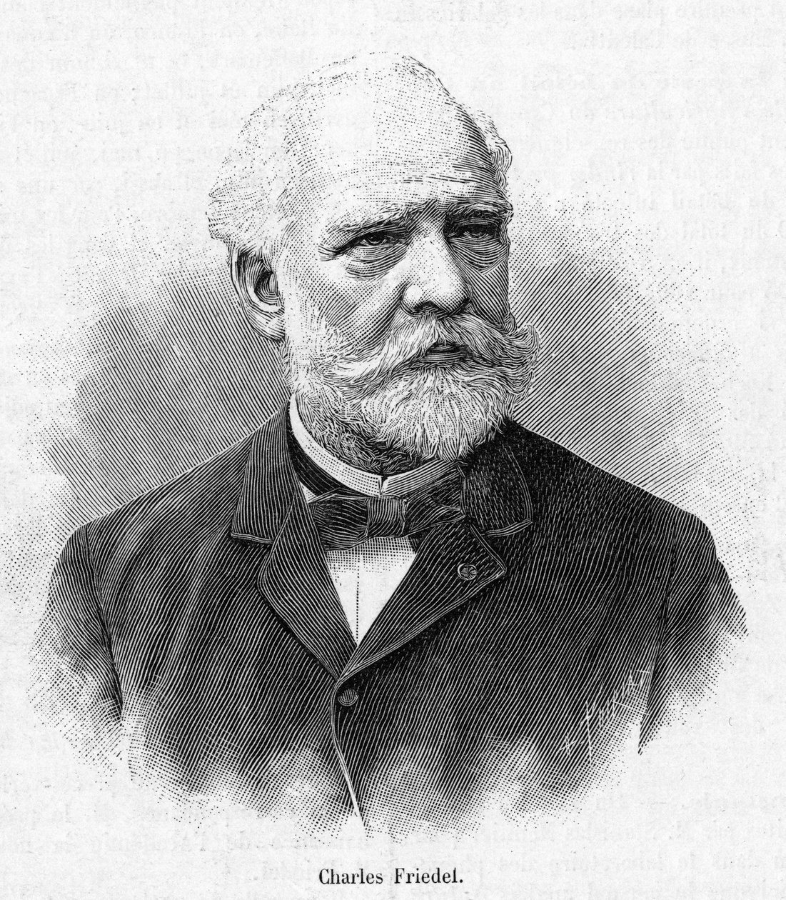 Charles Friedel (1832-1899) Fransız kimyager ve mineralog portresi. by French School