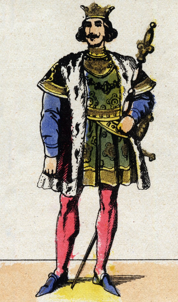 Charles IV Bel (1294 - 1328), Fransa Kralı portresi. by French School