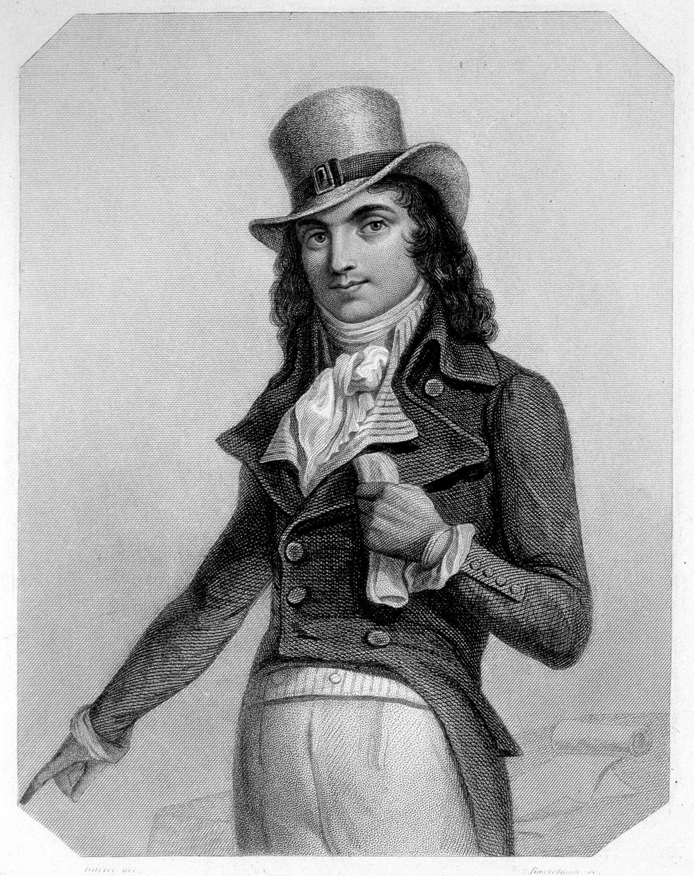 Charles Jean Marie Barbaroux (1767-1794), Fransız politikacı portresi. Lamartine