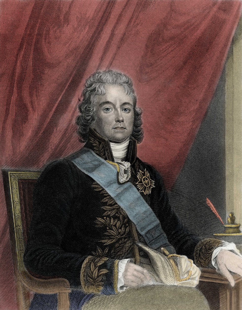 Charles Maurice de Talleyrand Perigord (1754-1838), Fransız politikacı portresi. by French School