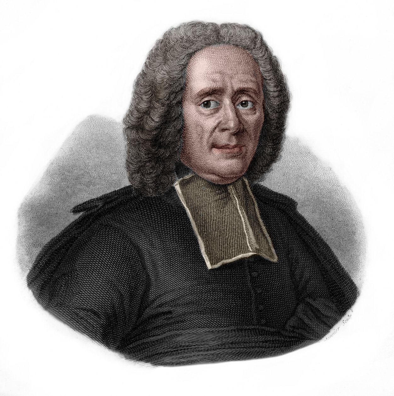 Charles Rollin (1661-1741) Fransız tarihçi ve eğitimci portresi. by French School