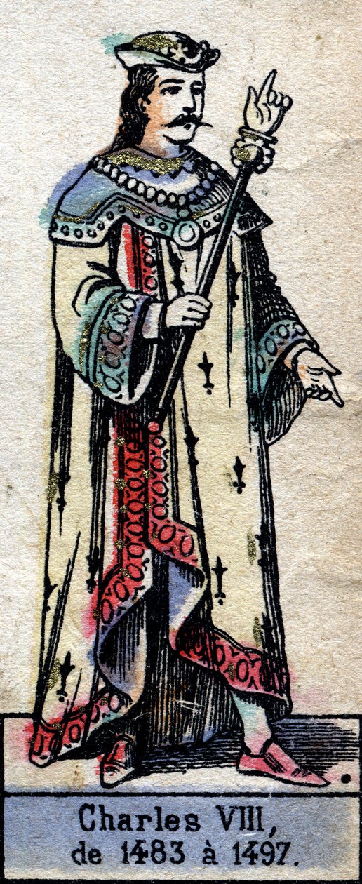 Fransa Kralı VIII. 19. yüzyılın sonlarında illüstrasyon. by French School