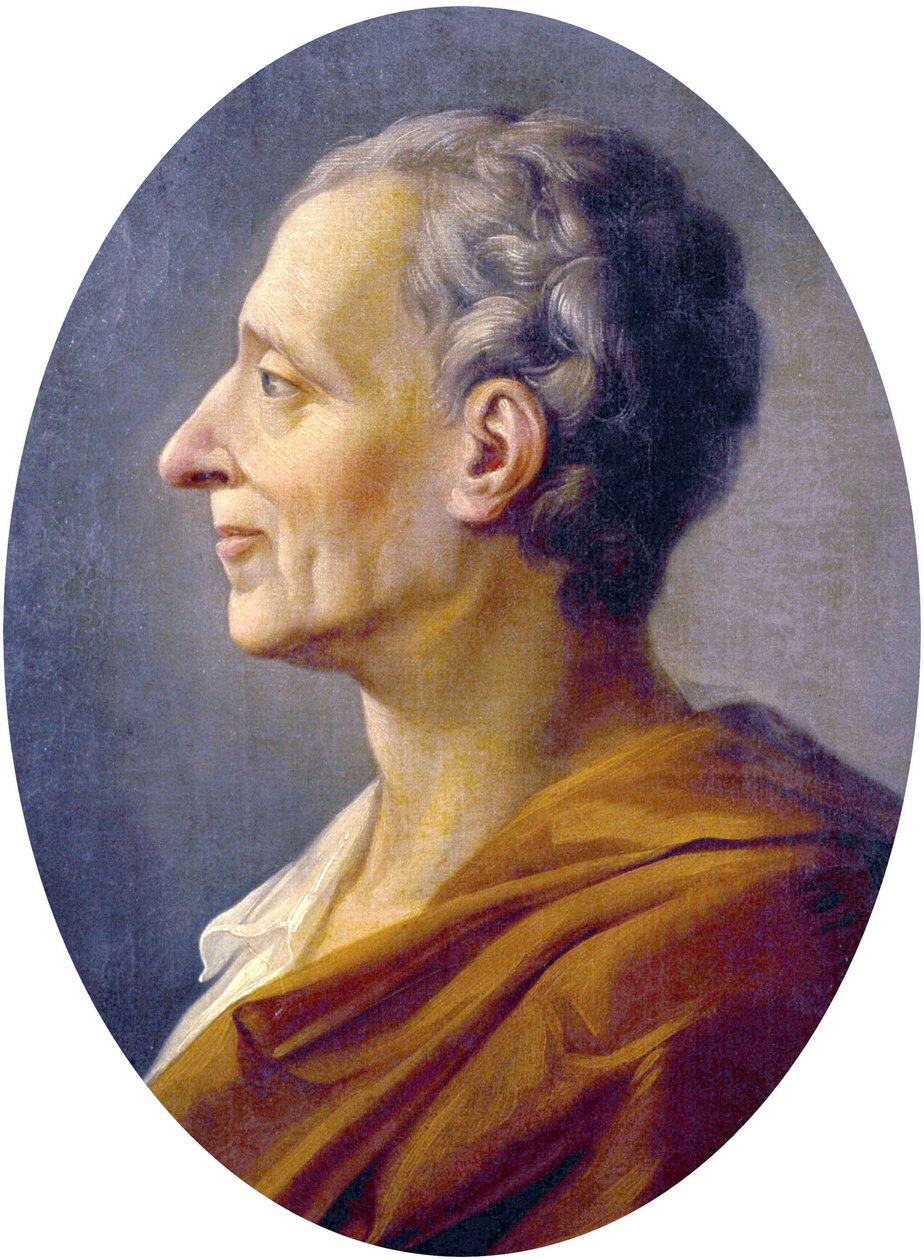 Charles de Montesquieu'nun portresi by French School