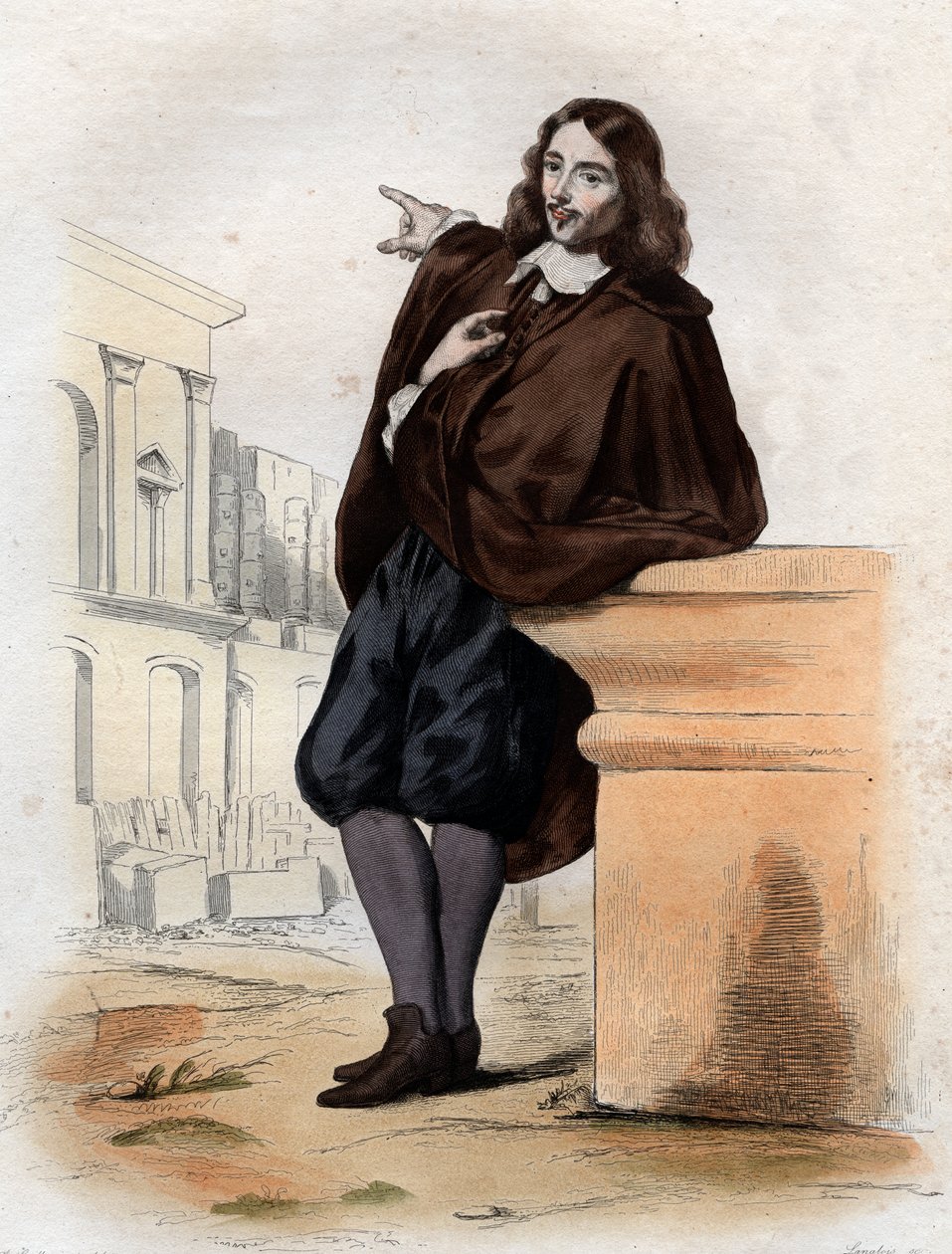 Claude Perrault (1613-1688), Fransız mimar, doktor ve anatomist portresi. by French School