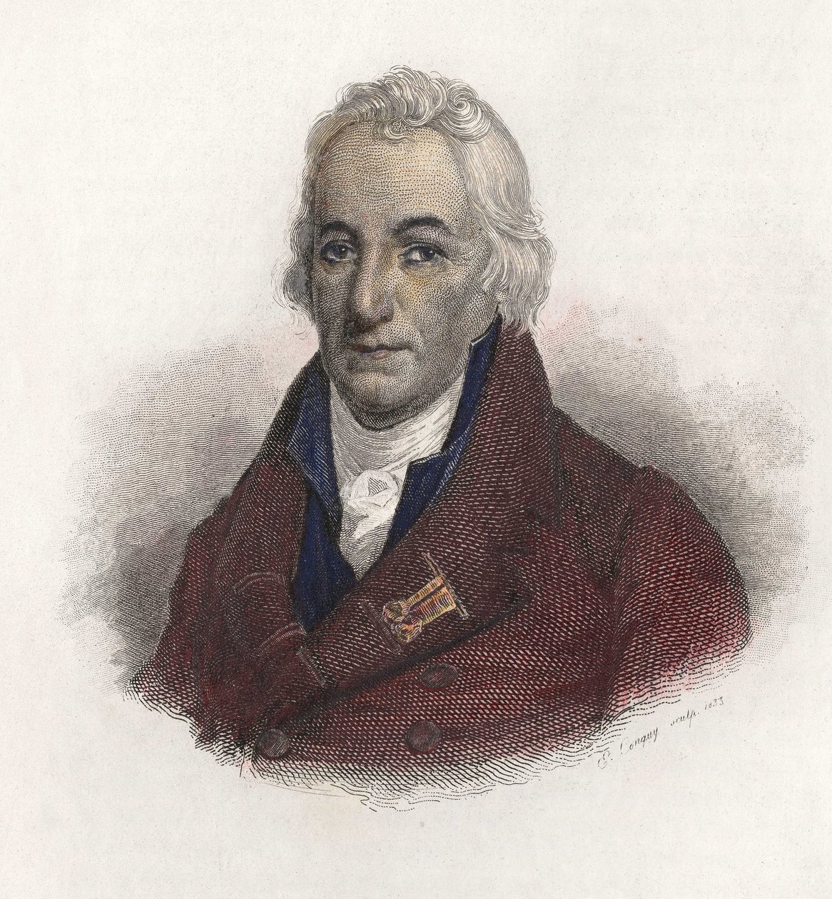Kont Claude Berthollet'in (1748-1822), Fransız kimyager portresi. “Portraits des Hommes Faydalı” içinde by French School